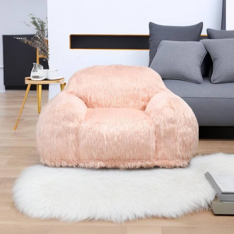 stufurhome Bean Bag Chair Sofa Foam Filled Sofa Chair Large Lazy BeanBag Sofa with Armrests for Living Room, Bedroom,Office