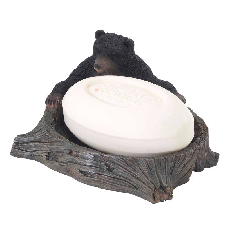 Avanti Linens Black Bear Lodge Soap Dish - Brown - Soap Dish