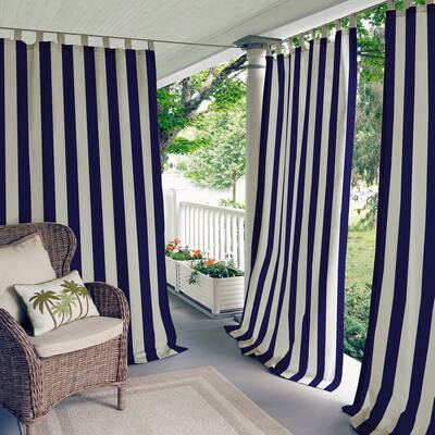 Elrene Highland Stripe Indoor/ Outdoor Curtain Panel