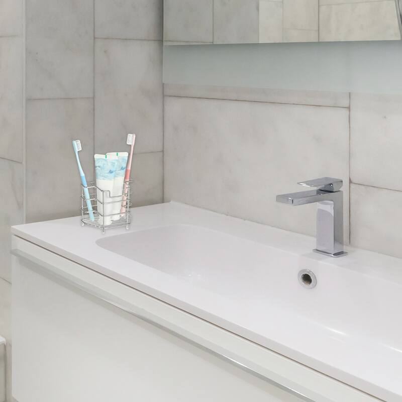 3 Slots 304 Stainless Steel Toothbrush Holder, Toothpaste Holder Stand