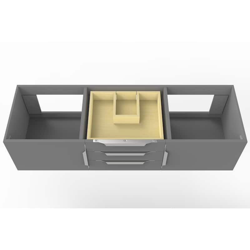 Alpine 60" Wall Mounted Bathroom Vanity (Base Only)