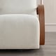 preview thumbnail 47 of 47, Eli Swivel Accent Chair with U-Shaped Wood Arm