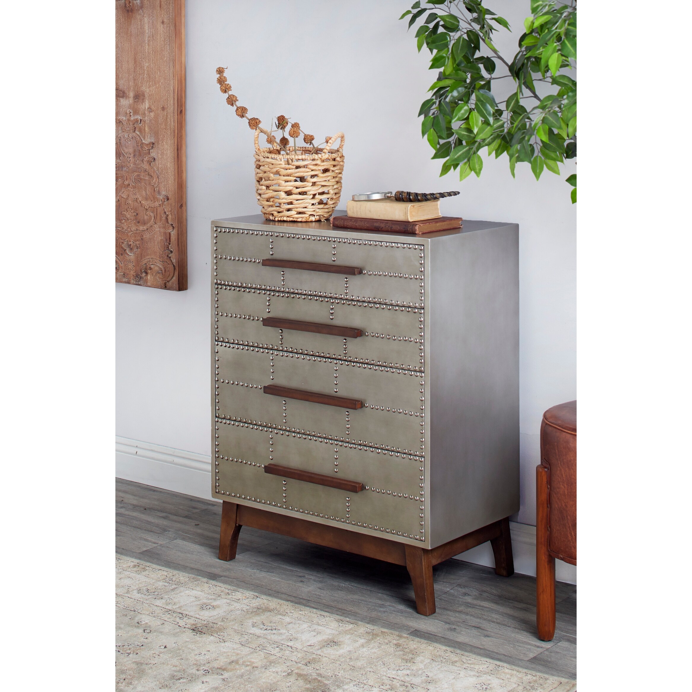 Grey Fir Industrial Cabinet 35 X 27 X 16 27 X 16 X 35 Overstock 32133998