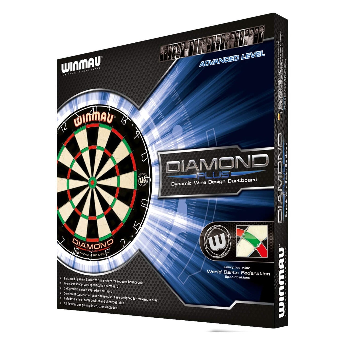 Shop Winmau Diamond Plus Tournament Bristle Dartboard Overstock 30050697