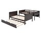 preview thumbnail 22 of 22, Twin-Over-Twin Bunk Bed with Twin size Trundle , Separable Bunk Bed with Bookshelf for Bedroom