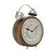 preview thumbnail 3 of 4, The Novogratz Brown Mango Wood Clock with Bell Style Top - 3W x 7L x 10H