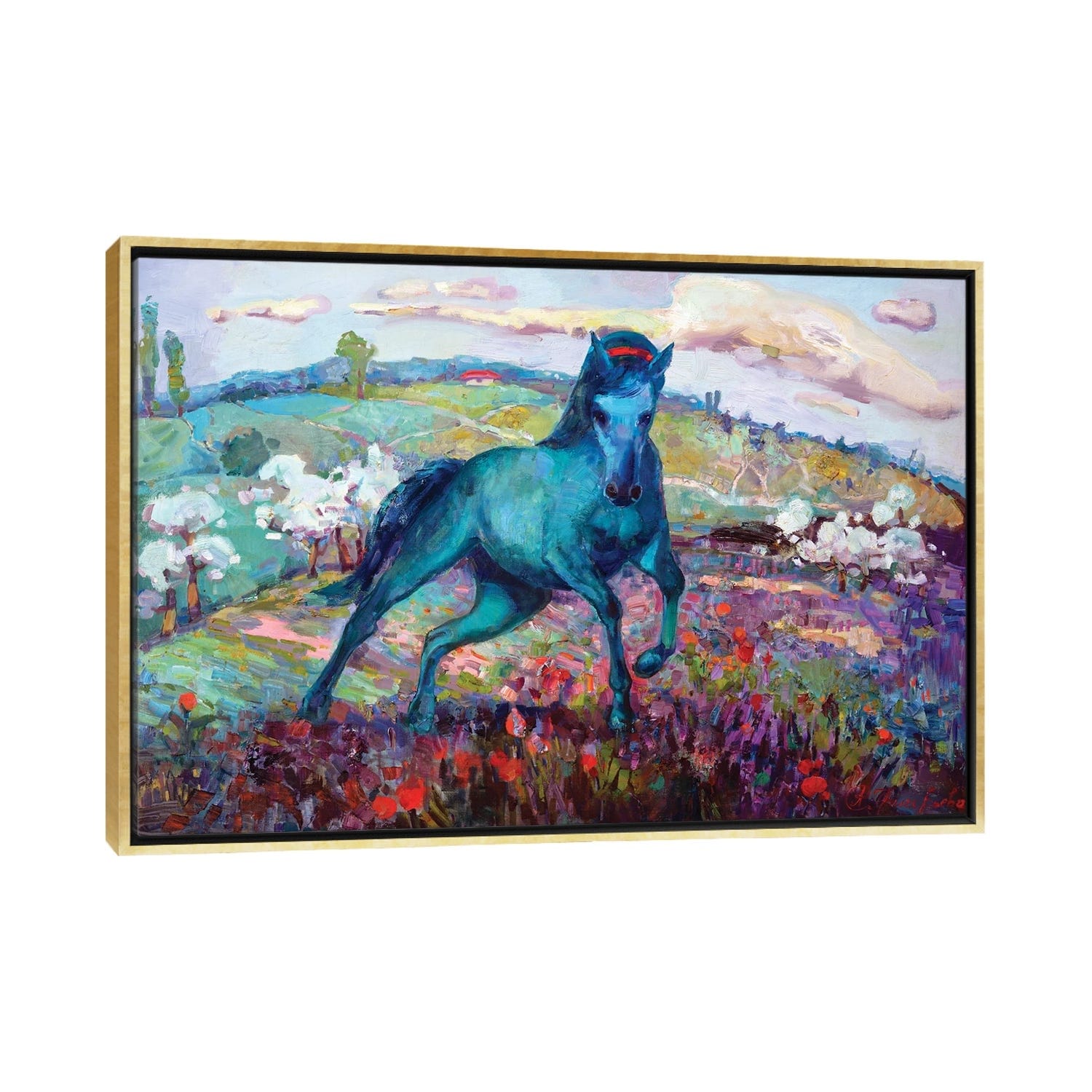 iCanvas "Green" by Anastasiia Grygorieva Framed Canvas Print