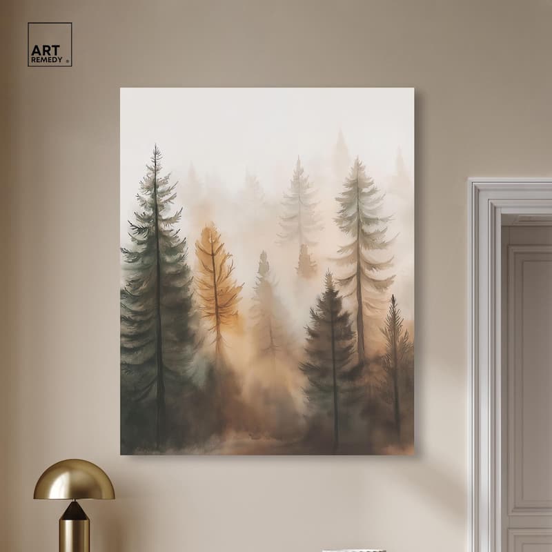 Misty Pines I Canvas by Art Remedy, Gallery Wrapped