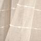 Lush Decor Farmhouse Textured Grommet Sheer Window Curtain Panel Pair