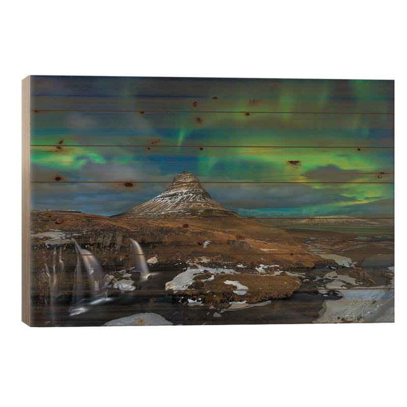 Magic Night Print On Wood by Dr. Nicholas Roemmelt - Multi-Color - 26x40x1.5