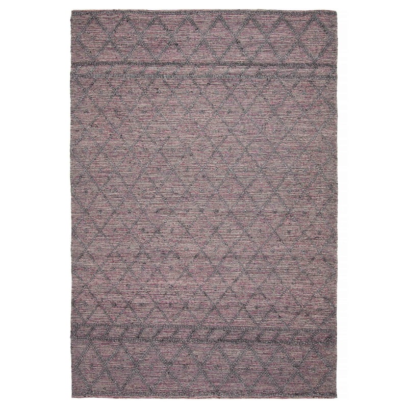 ECARPETGALLERY Braid weave Sienna Grey Wool Rug - 6'0 x 9'0 - Dark Grey - 6'0 x 9'0