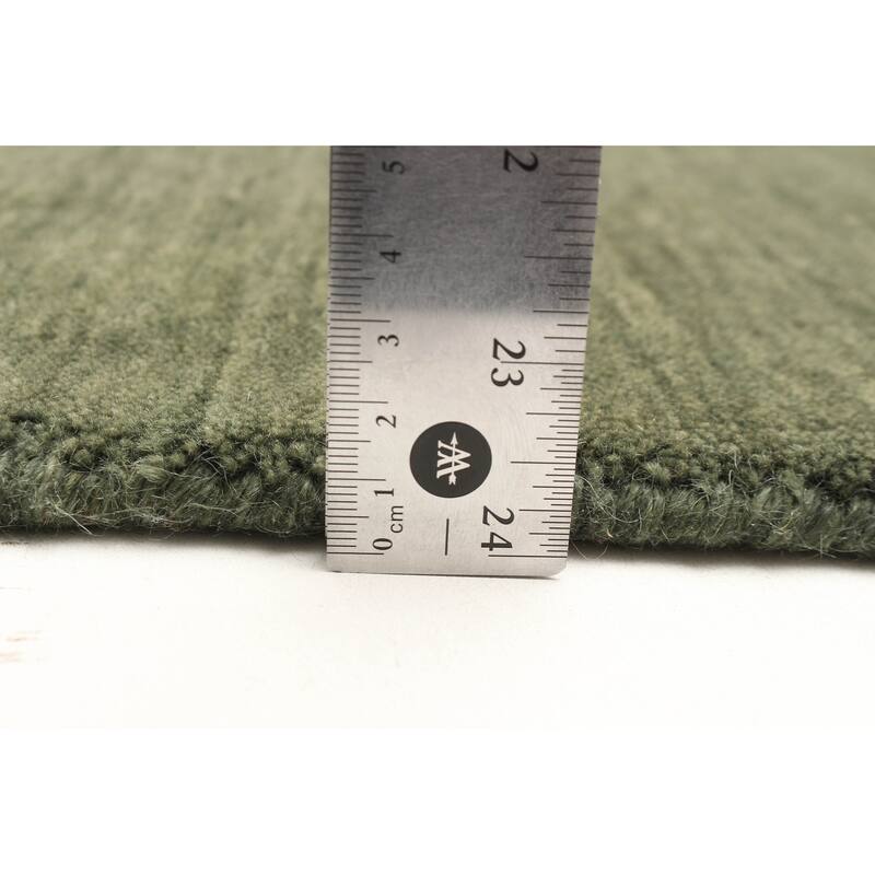 ECARPETGALLERY Hand Loomed Kashkuli Gabbeh Green Wool Rug - 5'3 x 7'7