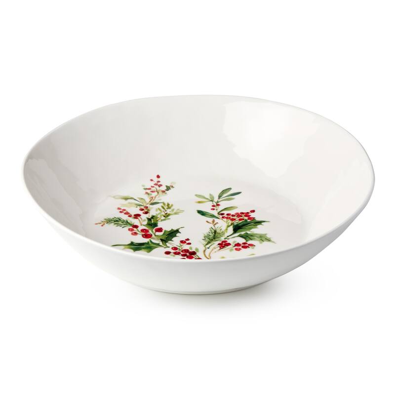 Certifed International Holly And Vines Serving Bowl 13.25" x 3" - 13.25 L x 13.25 W x 3 H