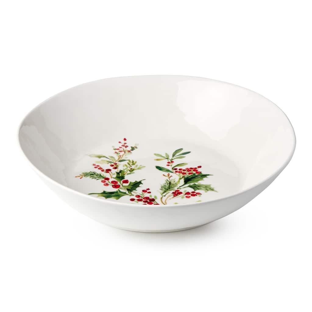 Certifed International Holly And Vines Serving Bowl 13.25" x 3" - 13.25 L x 13.25 W x 3 H