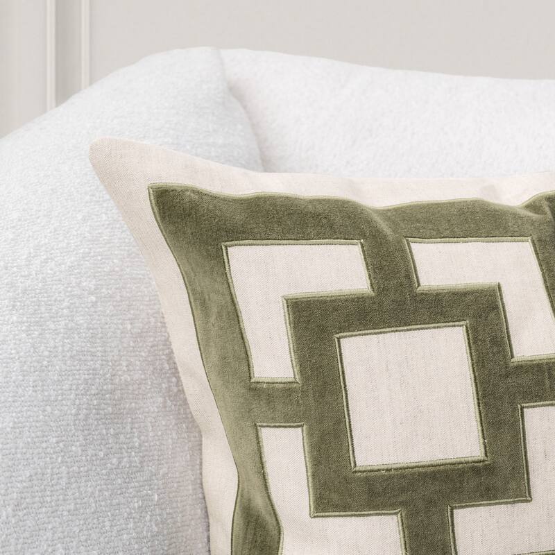 Villa by Classic Home Corbin Cotton Blend Throw Pillow