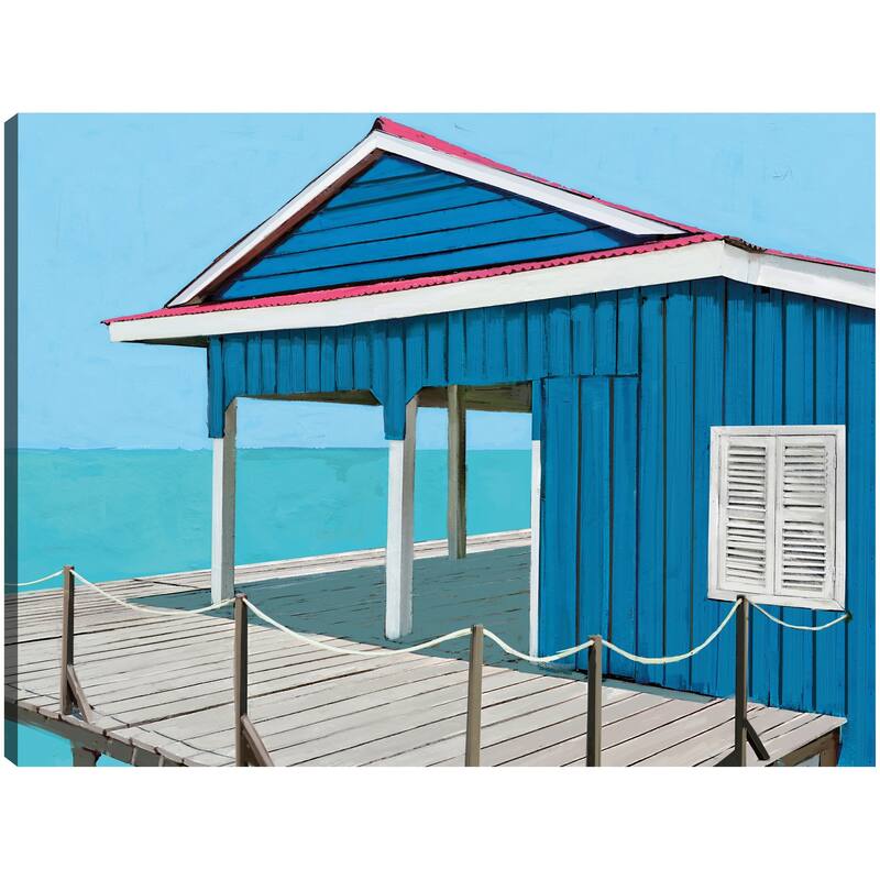 Beachy Blues By Studio Arts Canvas Art Print
