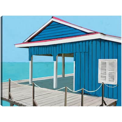 Beachy Blues By Studio Arts Canvas Art Print