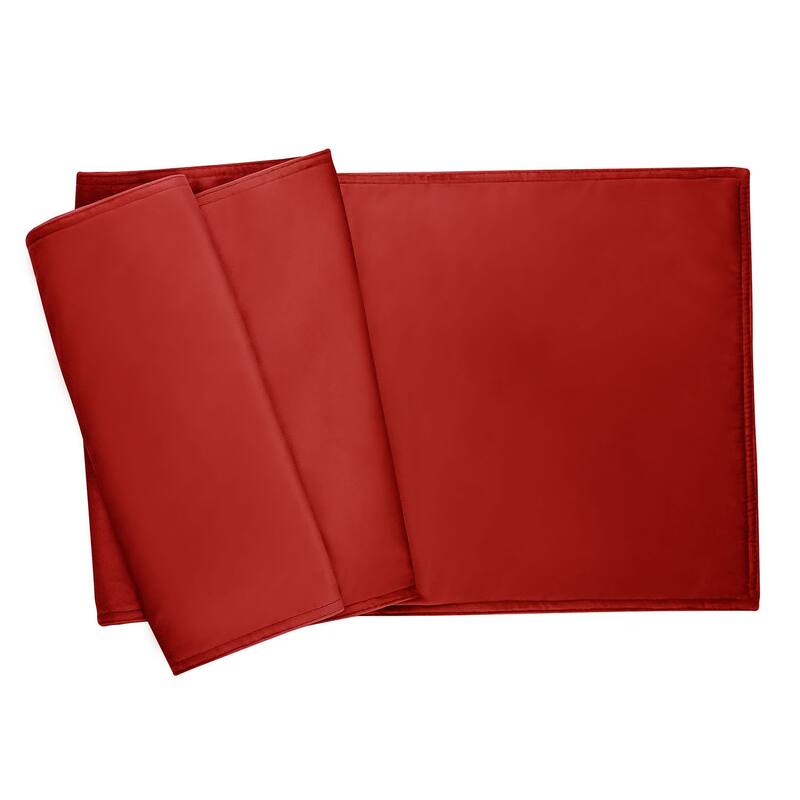 Sparkles Home Plain Table Runner - Red Velvet