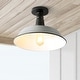 preview thumbnail 105 of 122, Cassidy 14" LED Semi-Flush Mount, by JONATHAN Y Gray/Black