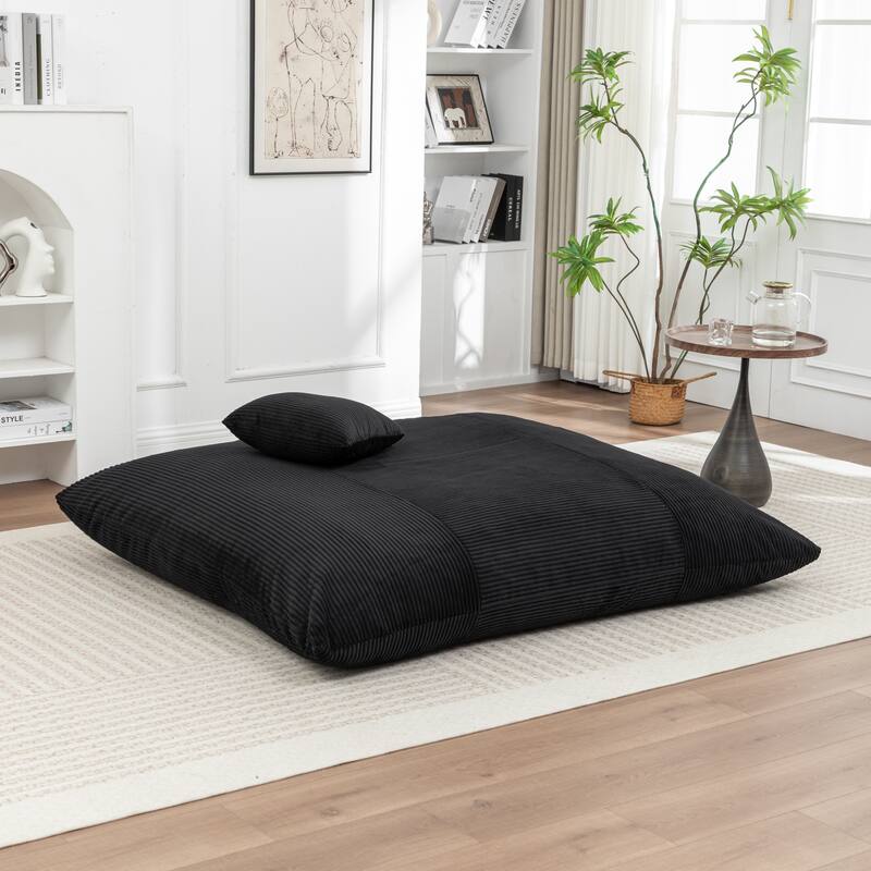 Extra Large Floor Bean Bag Chair - Lazy Lounger for Adults & Kids in Living Rooms & Balconies