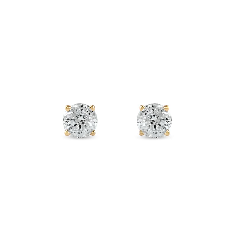 14k Gold 1/4ct TDW Diamond Solitaire Stud Earrings for Women