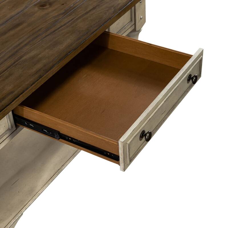 Morgan Creek Antique White Wire Brushed Tobacco Accents Alt 3 Piece Set