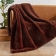 preview thumbnail 20 of 54, Bare Home Faux Fur Blanket - Ultra-Soft Blanket - Luxurious Fuzzy Warm Throw 47" x 60" - Black Cherry