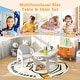 preview thumbnail 11 of 25, Kids Activity Table and Chair Set with Montessori Toys for Preschool and Kindergarten - 31" x 19.5" x 19.5"