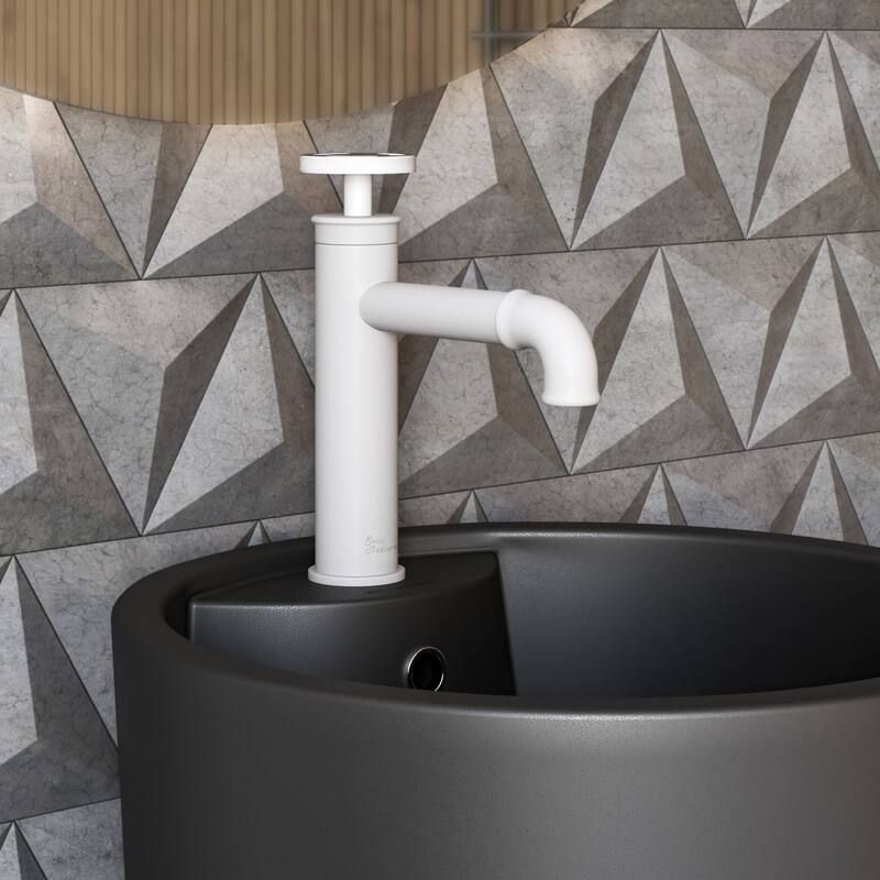 Swiss Madison SM-BF80 Avallon 1.2 GPM Single Hole Bathroom Faucet - Matte White
