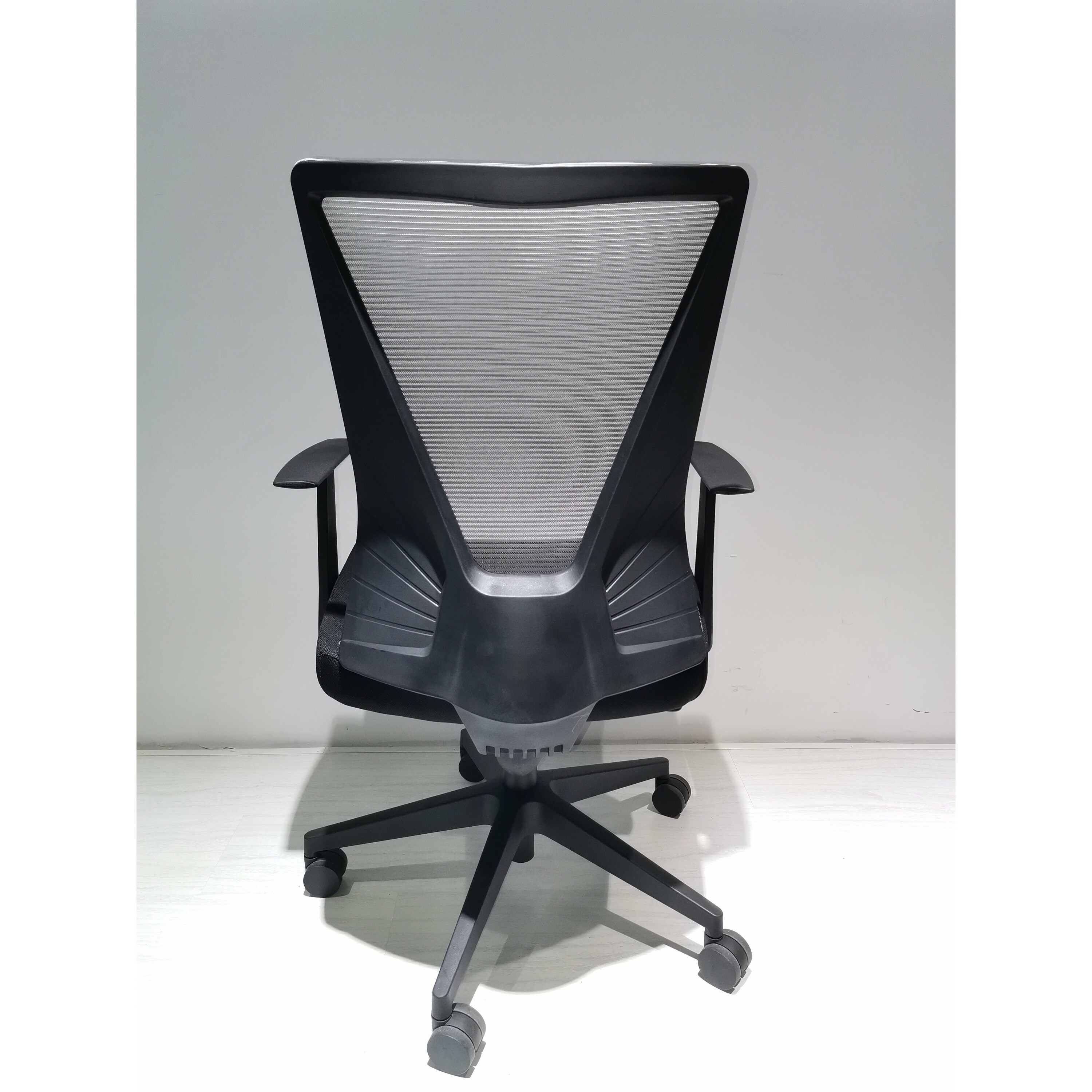 Office Net Chair for Home Mesh Office Chair w Nylon Base Computer Chairs Fixed Armrest Office Chair Adjustable Seat Height