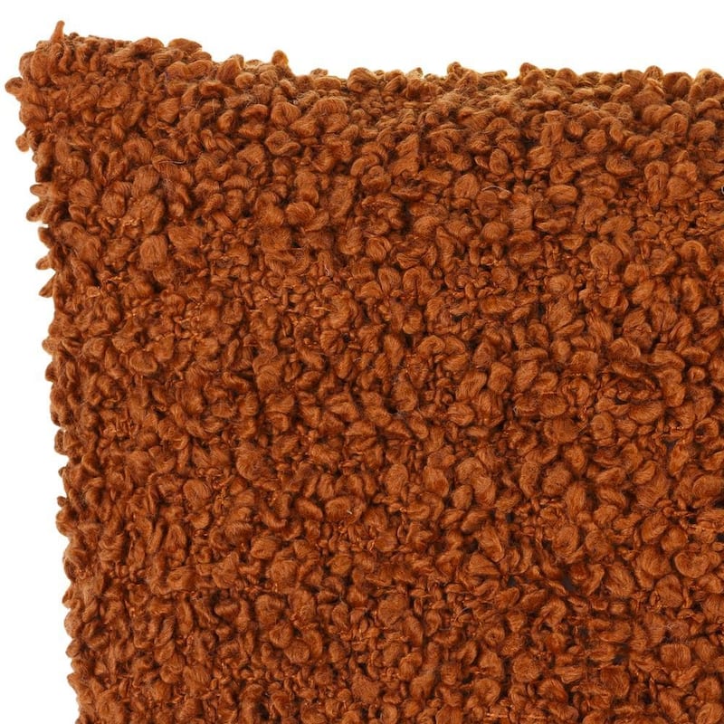 Yusuf Fuzzy Boucle Textured Throw Pillow