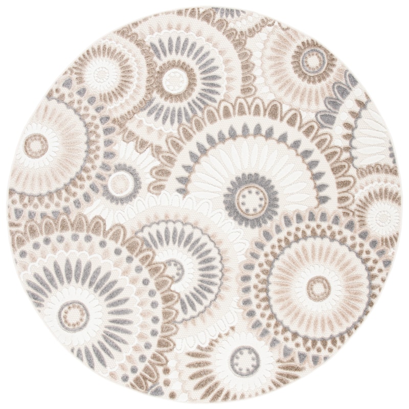 SAFAVIEH Cabana Mrinal Indoor/ Outdoor Waterproof Patio Floral Rug