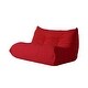 preview thumbnail 21 of 33, Living Room Lazy Sofa Teddy Fabric Convertible Couches with Ottoman