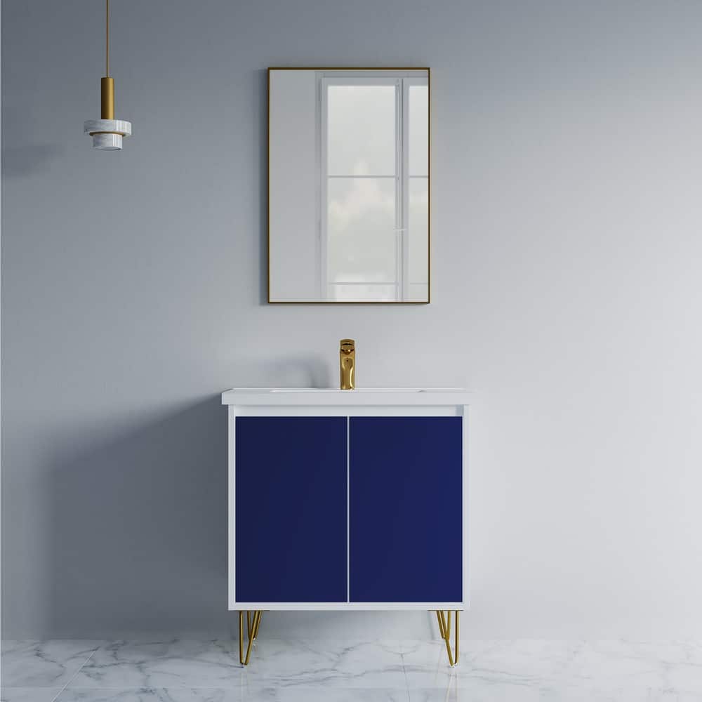 Kennan 30" Single Bathroom Vanity Set with V Legs