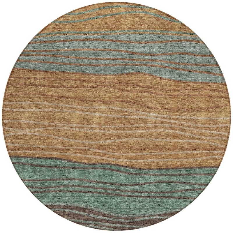 HomeRoots Striped Transitional Rectangle Outdoor Rug