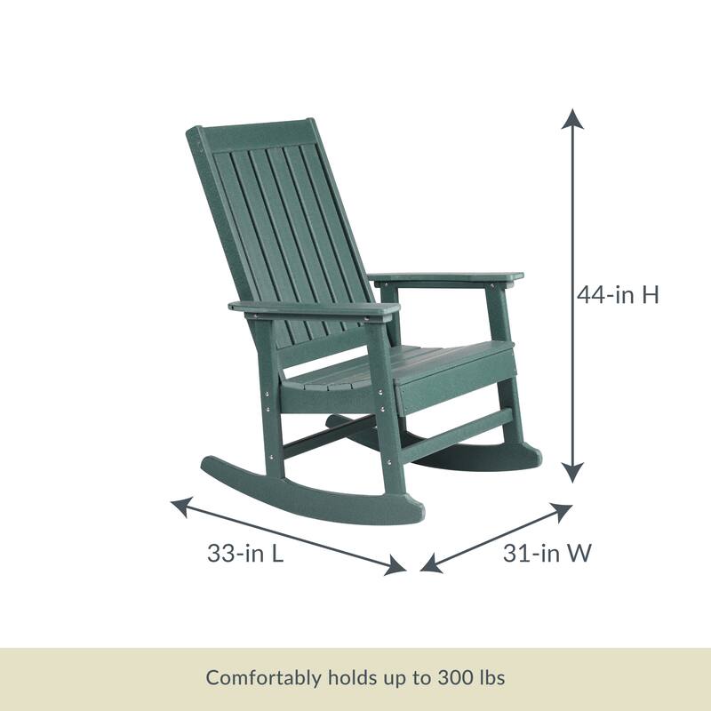 Island Retreat Ez-Care Tek-Wood Adirondack Rocker Chair