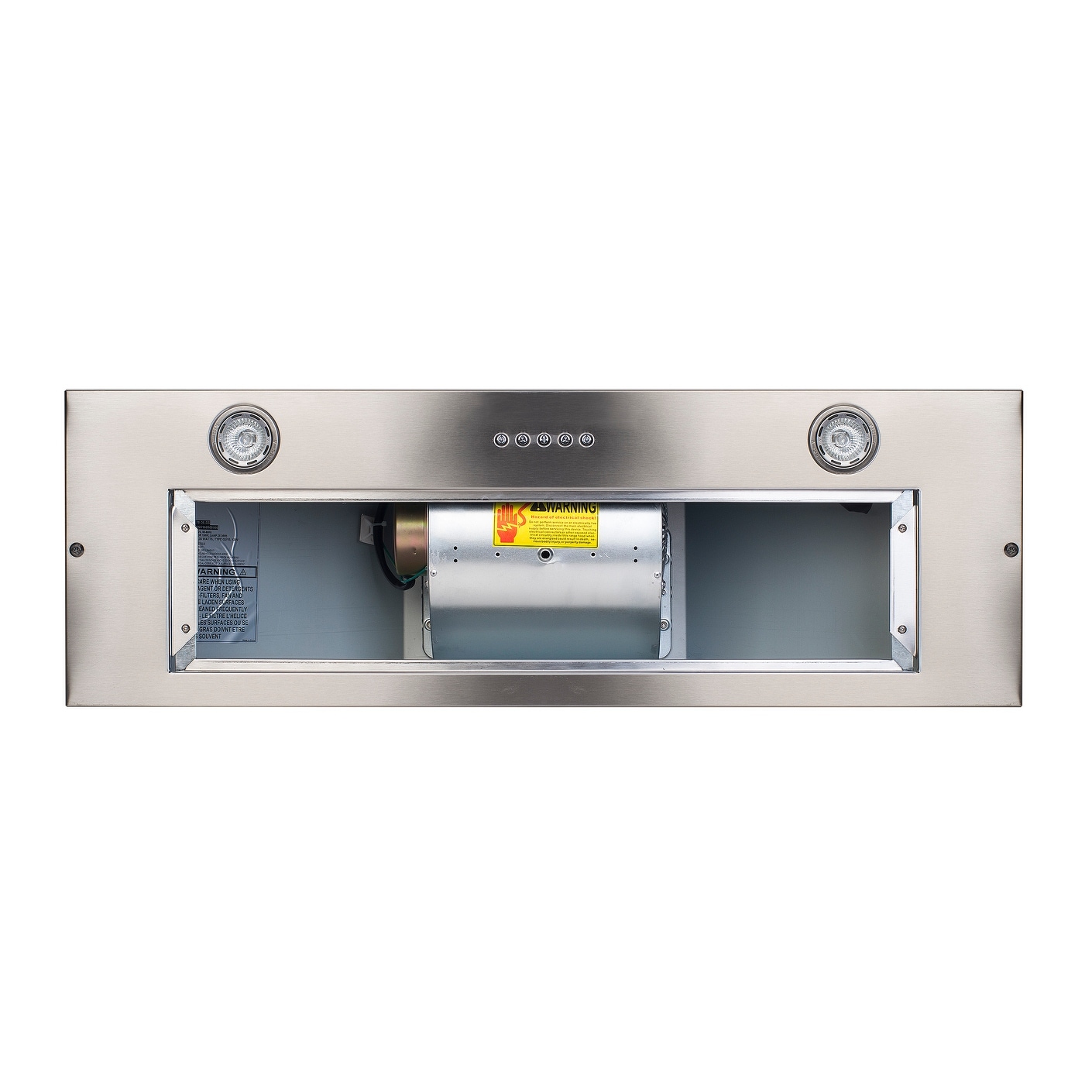 Range Hood Insert/Built-in 30-36 Inch, 6'' Duct 3-Speeds 600 CFM Stainless  Steel Vent Hood with LED Lights - On Sale - Bed Bath & Beyond - 36009239