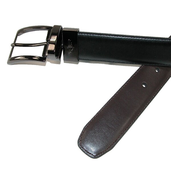 Dockers Men/'s Reversible Belt With Gunmetal Buckle