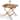 Costway Solid Teak Wood Folding Outdoor Table, 32-Inch Square Patio - 1 PCS