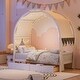 preview thumbnail 11 of 19, Twin Size Bed With Arched Roof and 2 Drawers