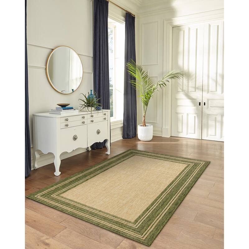 Liora Manne Carmel Multi Border Indoor/ Outdoor Area Rug