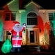 preview thumbnail 7 of 5, Fraser Hill Farm 10-Ft. Tall Prelit African American Santa Holding Toy Sack Inflatable