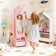 preview thumbnail 5 of 16, Costway Kids Vanity Set Princess Makeup Dressing Table & Chair Set - See Details
