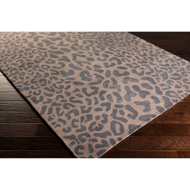 Silver Orchid Michel Hand-tufted Jungle Animal Print Wool Area Rug