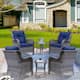 Option Navy Blue-Gray Rattan