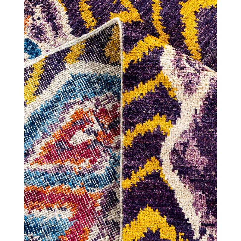 Contemporary Overdyed Wool Hand Knotted Area Rug - 7' 10" x 10' 4"