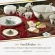 preview thumbnail 2 of 5, Spode Christmas Tree Tartan 16 Piece Dinnerware Set - 12" L x 14" W x 13" H