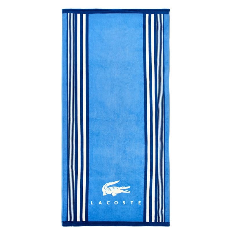 Lacoste Home Oversized 36"W x 72"L 100% Luxury Cotton Beach Towel - 36" x 72" - Oki Bright