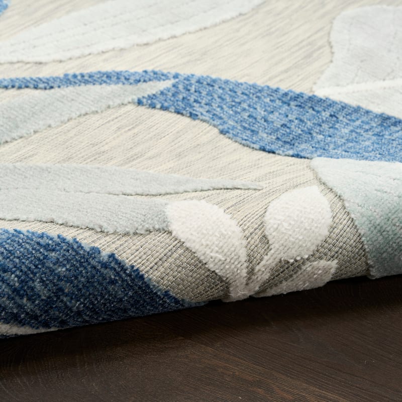 Nourison Suncoast Indoor/Outdoor Floral Area Rug.