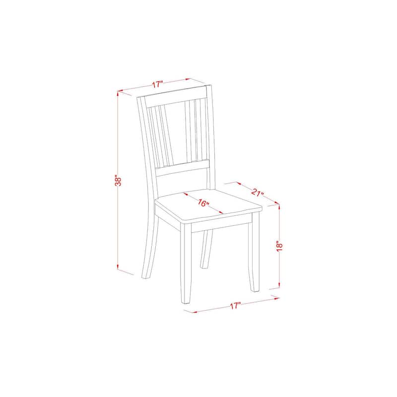 Round Dinette Set - Kitchen Table with 4 Chairs - Modern Dining Table Set